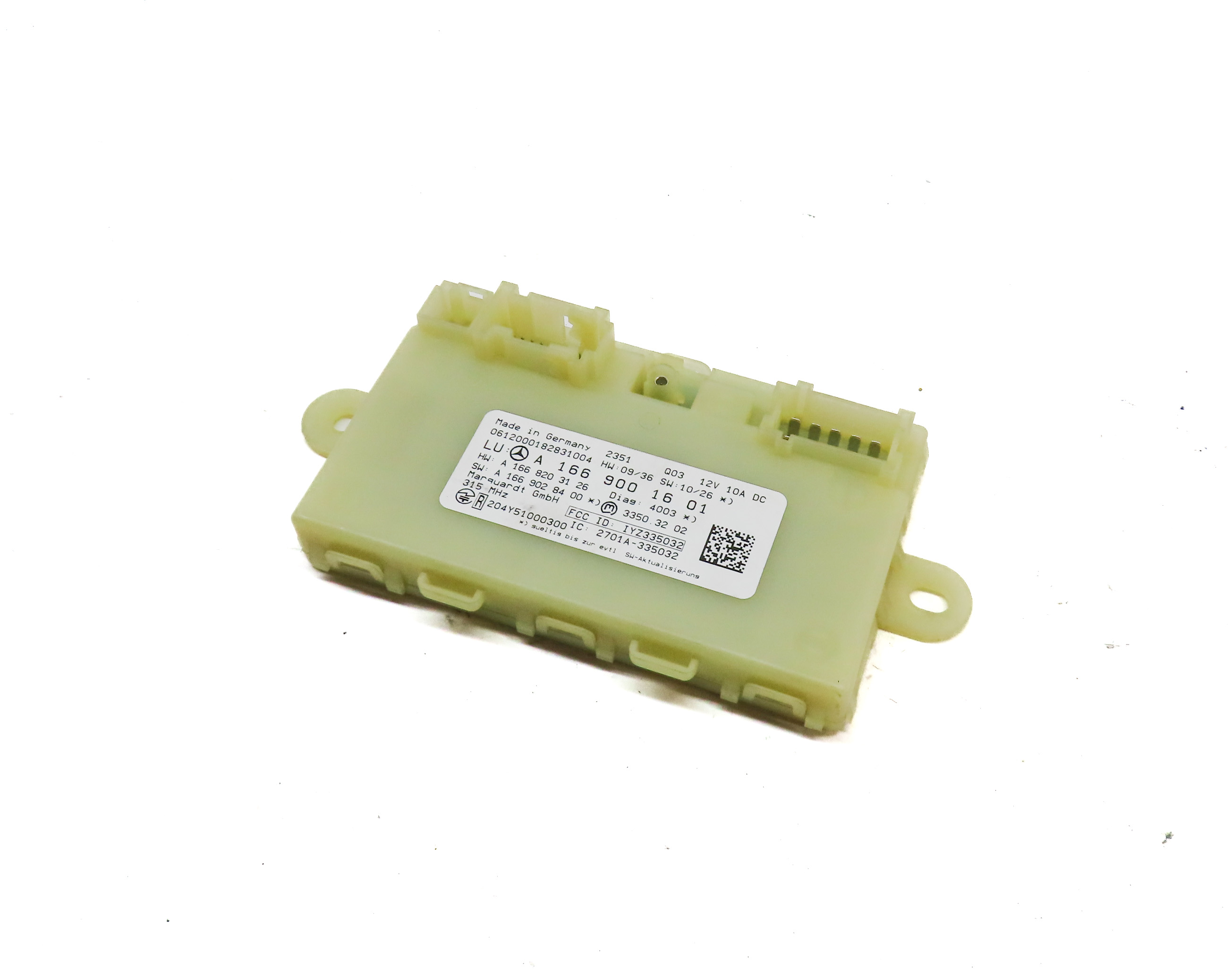 12-16 MERCEDES GL350 GL450 GL550 ML350 ML550 (W166 X166) KEYLESS GO MODULE — exact item pictured